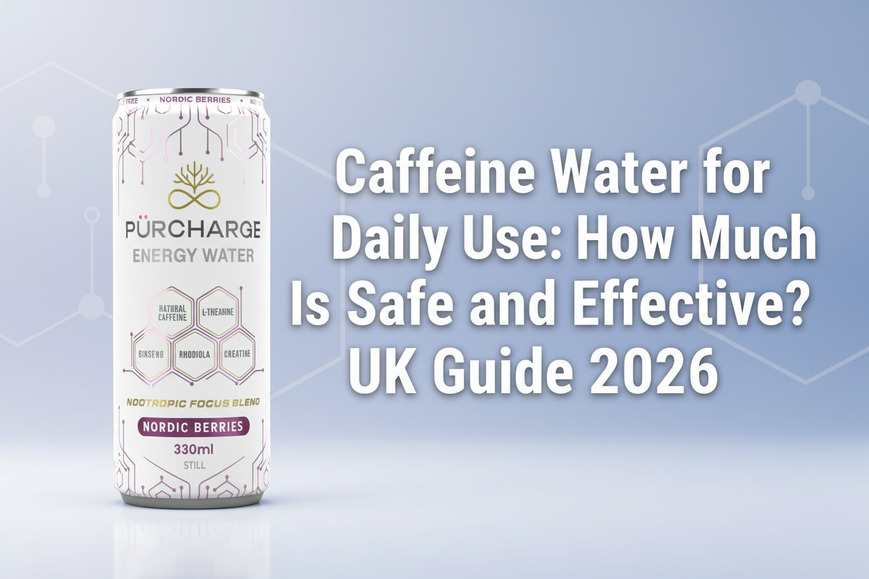 Caffeine Water for Daily Use: How Much Is Safe? | UK Guide 2026– Pürcharge