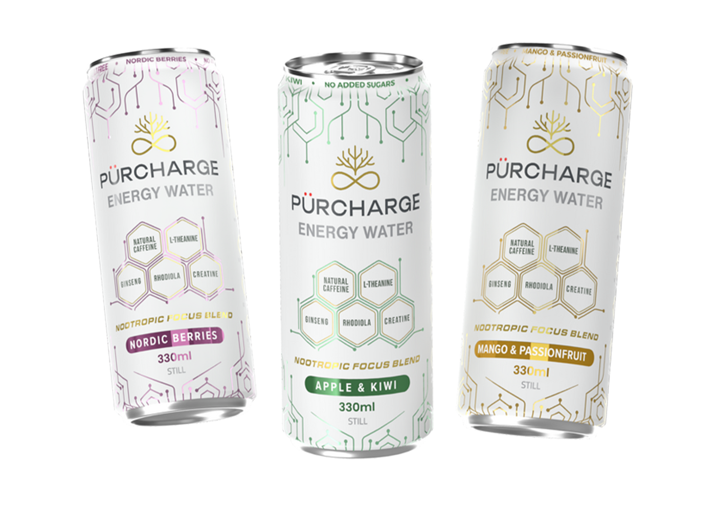 PÜRCHARGE cans